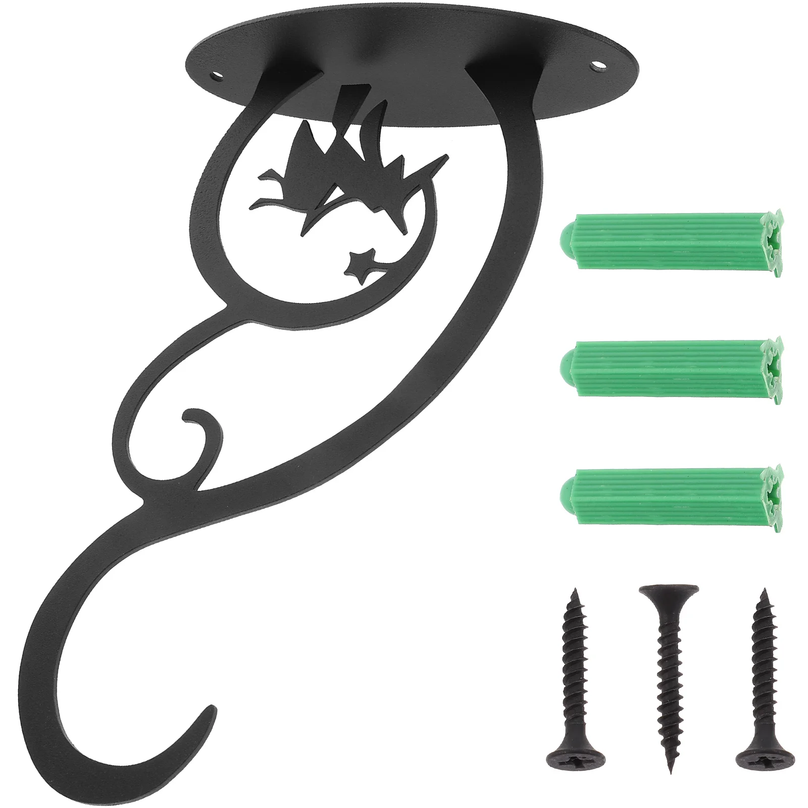 

Plant Hanger Bracket Halloween Witch Decoration Planter Hanging Hook Iron Wall Heavy Duty Holder Hanging Lanterns Bird