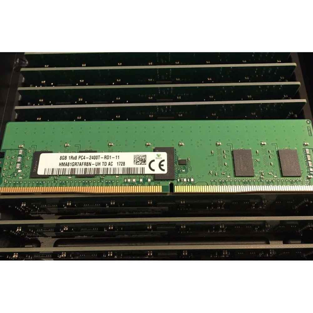 1PCS RAM 8GB 1RX8 PC4-2400T-RD1-11 HMA81GR7AFR8N-UH Server Memory High Quality