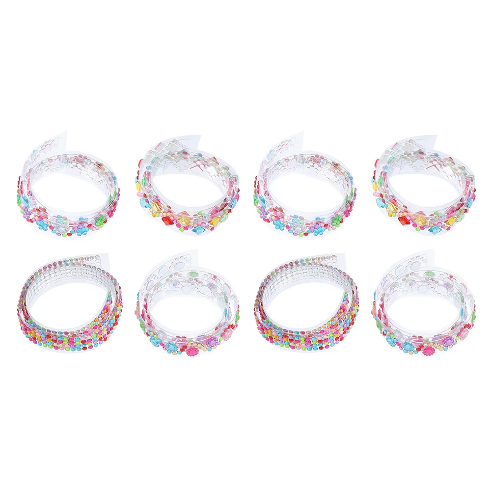 

Rolls Crystal Rhinestone Diamond Ribbon Tapes Self Adhesive Bling Ribbon Roll Acrylic Gems Ribbon Diy Decoration