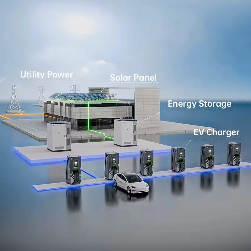 300kW 듀얼 포트 CCS2 전기차 DC 충전기, 두 대의 차량 동시 충전 지원