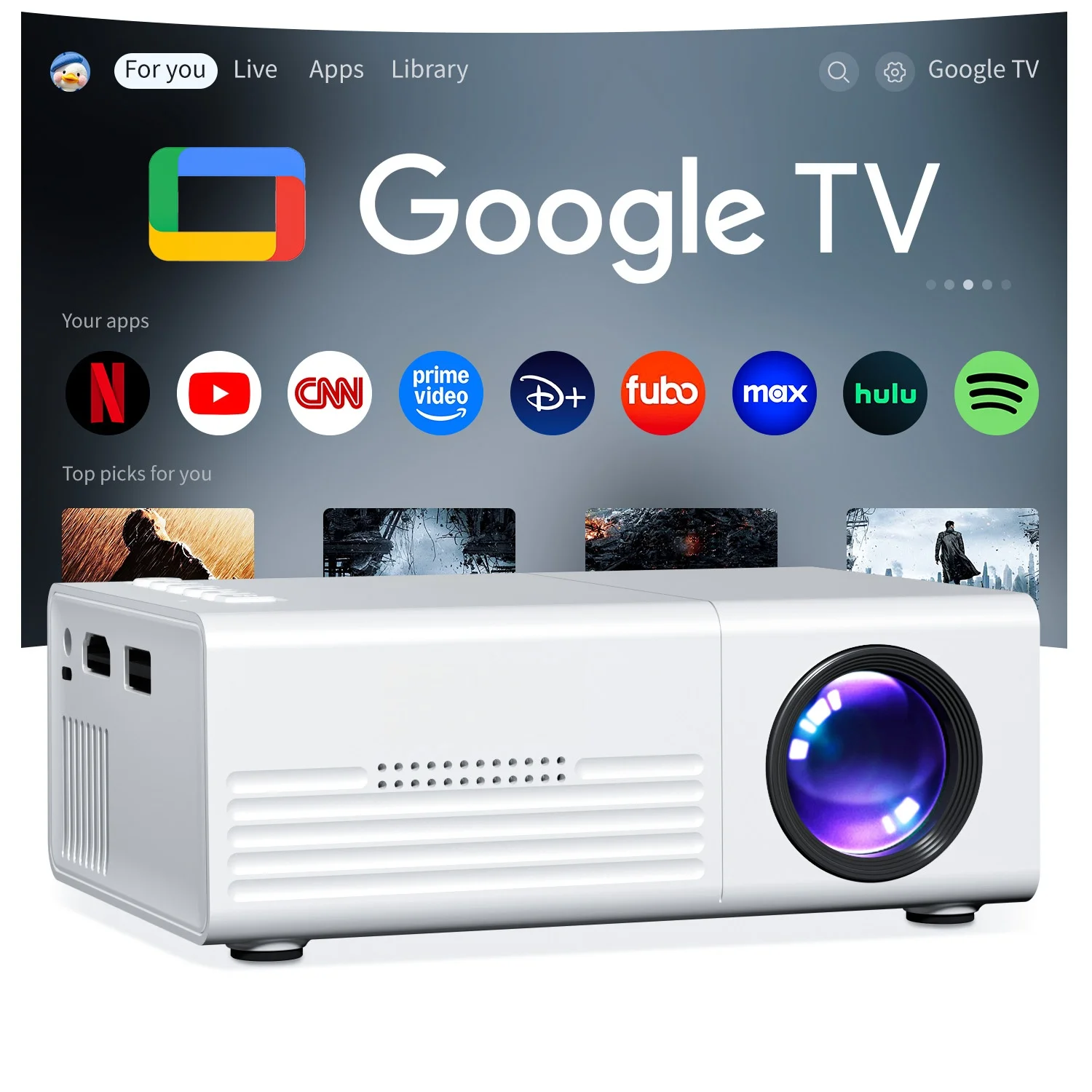 미니 프로젝터 TFT LCD Wifi 블루투스 스마트 프로젝터 홈 시네마 야외..