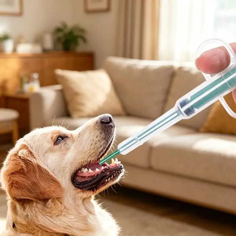 Pet Pill Dispenser  With Soft Tip, Cat Dog Medicine Dispenser Shooter With Ergonomic Plunger, Small Animal Feeding Tool - 3