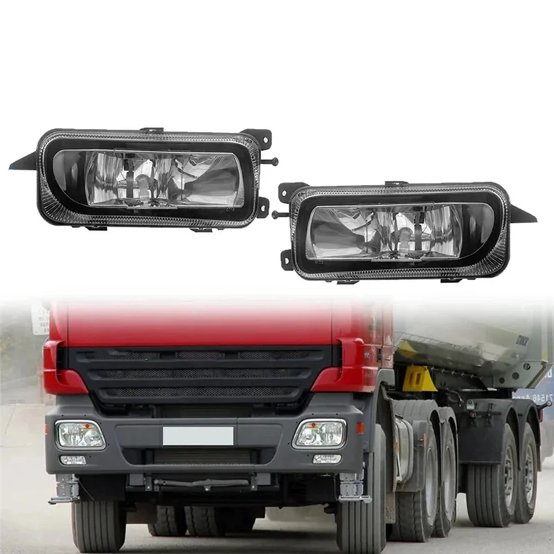 메르세데스 벤츠 악트로스 MP2 MP3 트럭용 스테디 1쌍 프론트 범퍼 LED 안개등 어셈블리 A9438200156 A9438200056 LED 주행등
