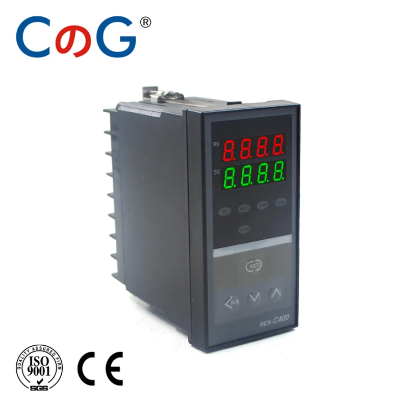 

CG REX-400 48*96mm 1300 Degree Input K J PT100 0-10V 4-20mA Output SSR Relay 220V 24V 380V Thermostat PID Temperature Controller