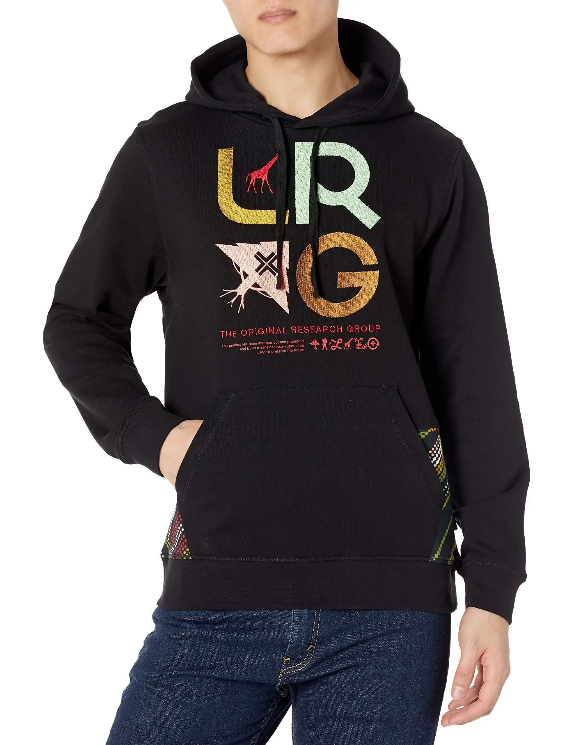 High Quality Fashion Trend Men's Cotton HoodieLRG Men's Lifted Research Group Hooded Sweatshirt