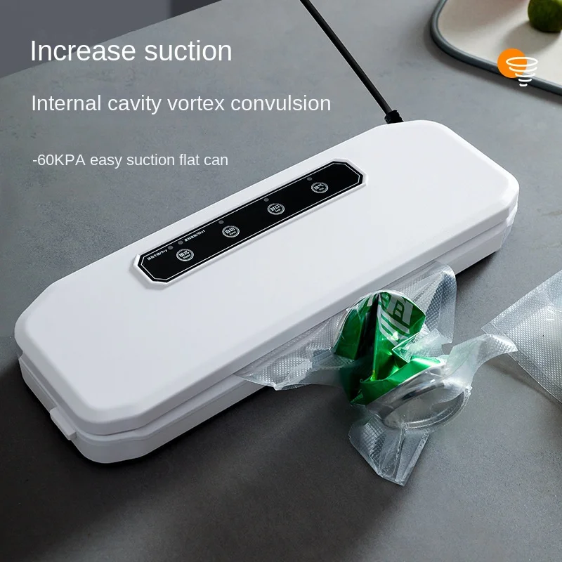 Household Sealing Machine Food Automatic Plastic Vacuum Sealer Machine Kitchen Dry and Wet Fresh-keeping Packaging Machine