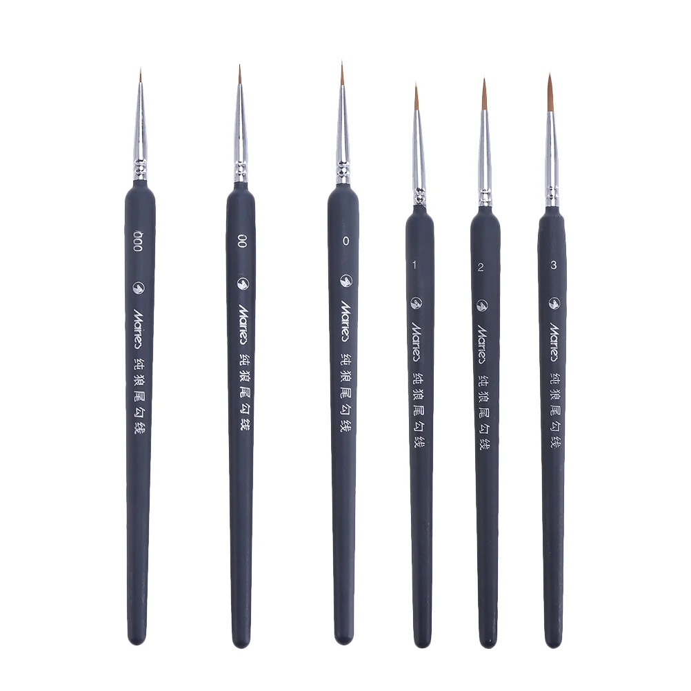 3/5/6/9PCS Miniature Paint Brush Set Professional Nylon Brush Acrylic Painting Thin Hook Line Pen Art Supplies Hand Painted A3 paint metal acrylic paint sculpture coloring hand painted graffiti pigment art painting supplies