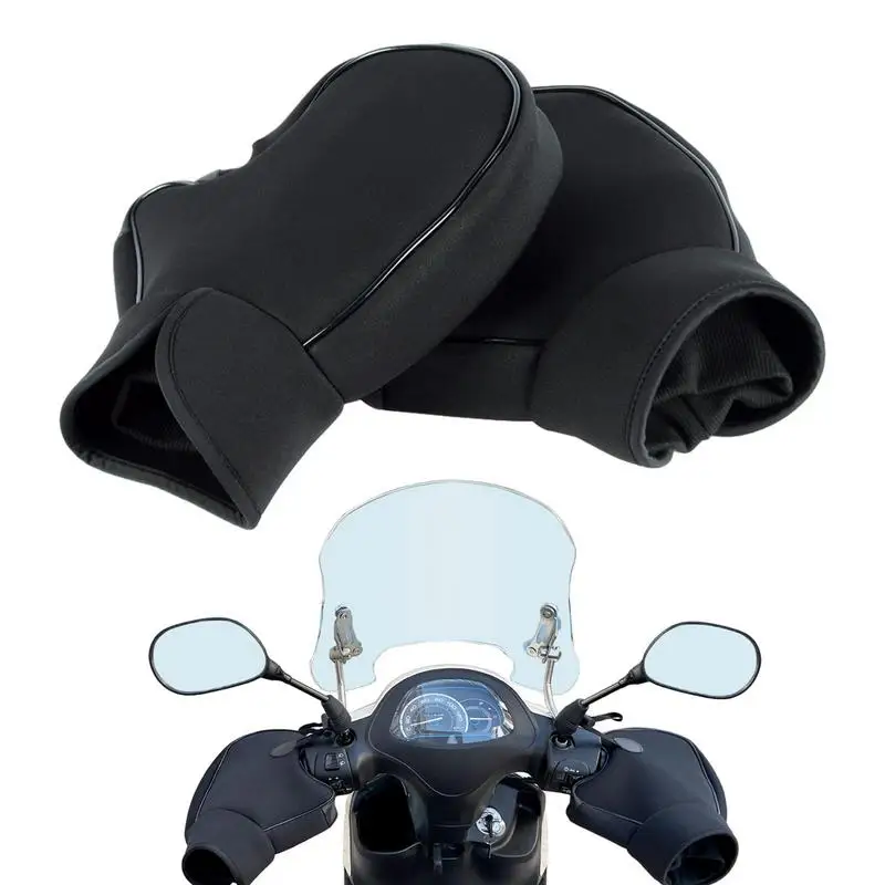 

Handlebar Mitts For Motorcycle Windproof Motorcycle Warmers Muffs Three-Dimensional Design Winter Accessory For Scooters ATVs