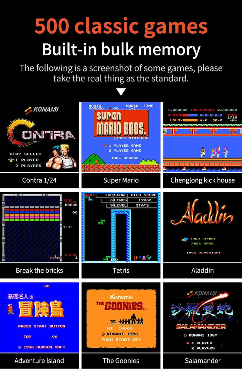 Retro Portable Mini Handheld Video Game Console 500 In 1 Game Classic Game Player With Aromatherapy Fan for Kids Gift