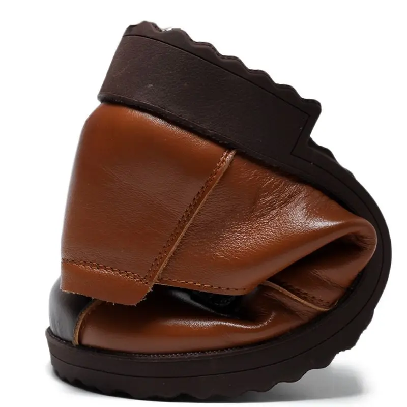 Genuine Leather Ballet Flats Women's Laced Up Oxords Shoes Vintage Low Heel Brogues Loafers women oxford shoes