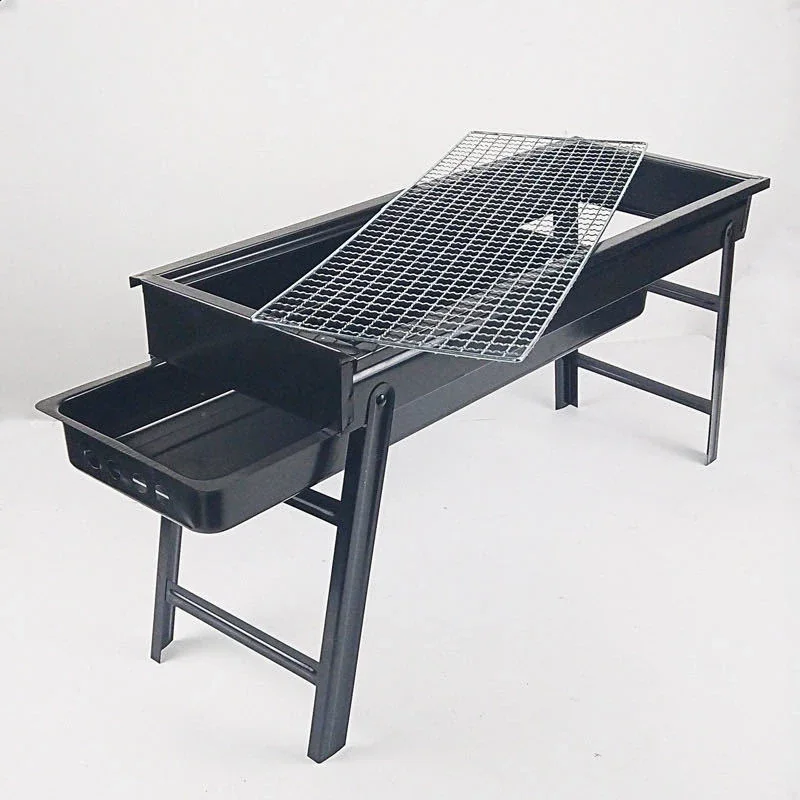 

Portable BBQ Grill Camping Folding Large Grill Outdoor Foldable Charcoal Stove Camping Picnic Burner Barbecue Oven Garden Girlls