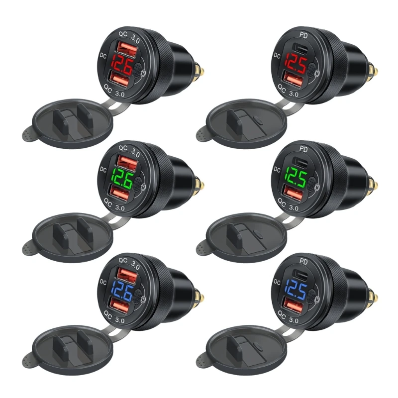 

USB-зарядное устройство для телефона мотоциклетное, 3 А, два порта