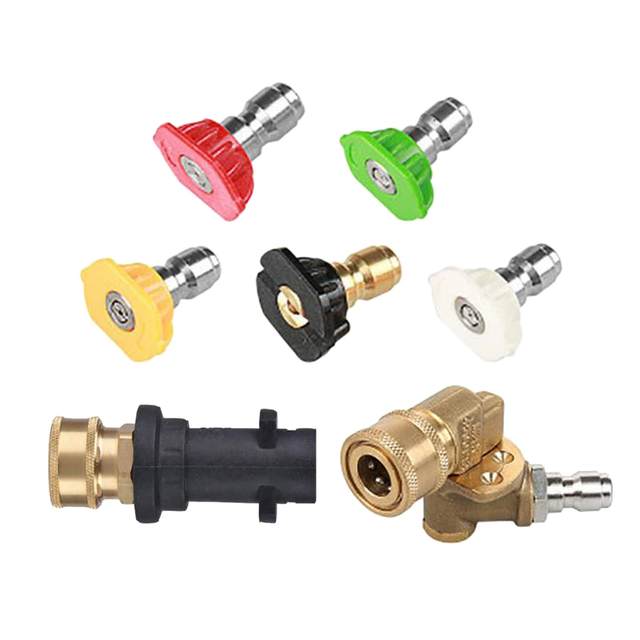 Pressure Washer Adapter Set 1/4`` Quick Connector Set for Garden Car Washing