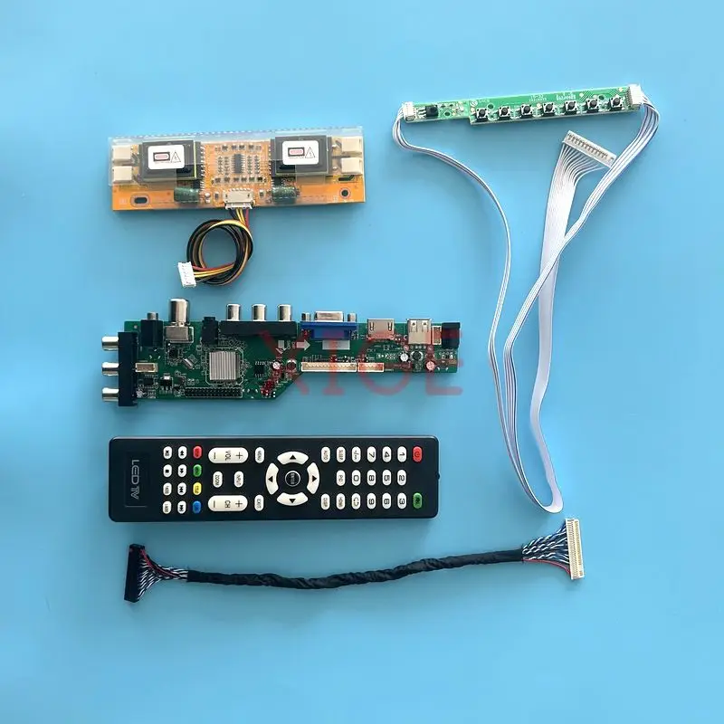 

Плата контроллера для телефона/L02/L03/L05, цифровой 4CCFL ЖК-дисплей, USB + HDMI + VGA + AV + IR 1400*1050, комплект для самостоятельной сборки