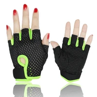 Half-Finger Gloves Mesh Breathable Fitness Spring Summer Women Sun Protection Wearproof Cycling Men Thin Outdoor Sports Gloves 2