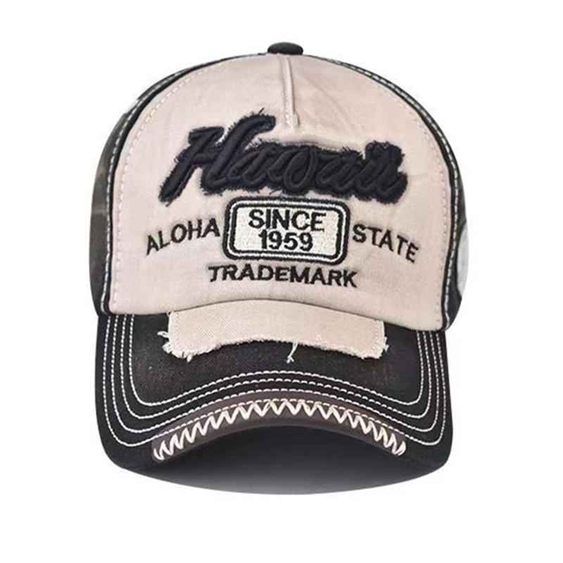 Hot Sale Unisex Washed Cotton Cap 1959 Letter Embroidery Vintage Baseball Cap Men Women Adjustable Casual Outdoor Sports Hat