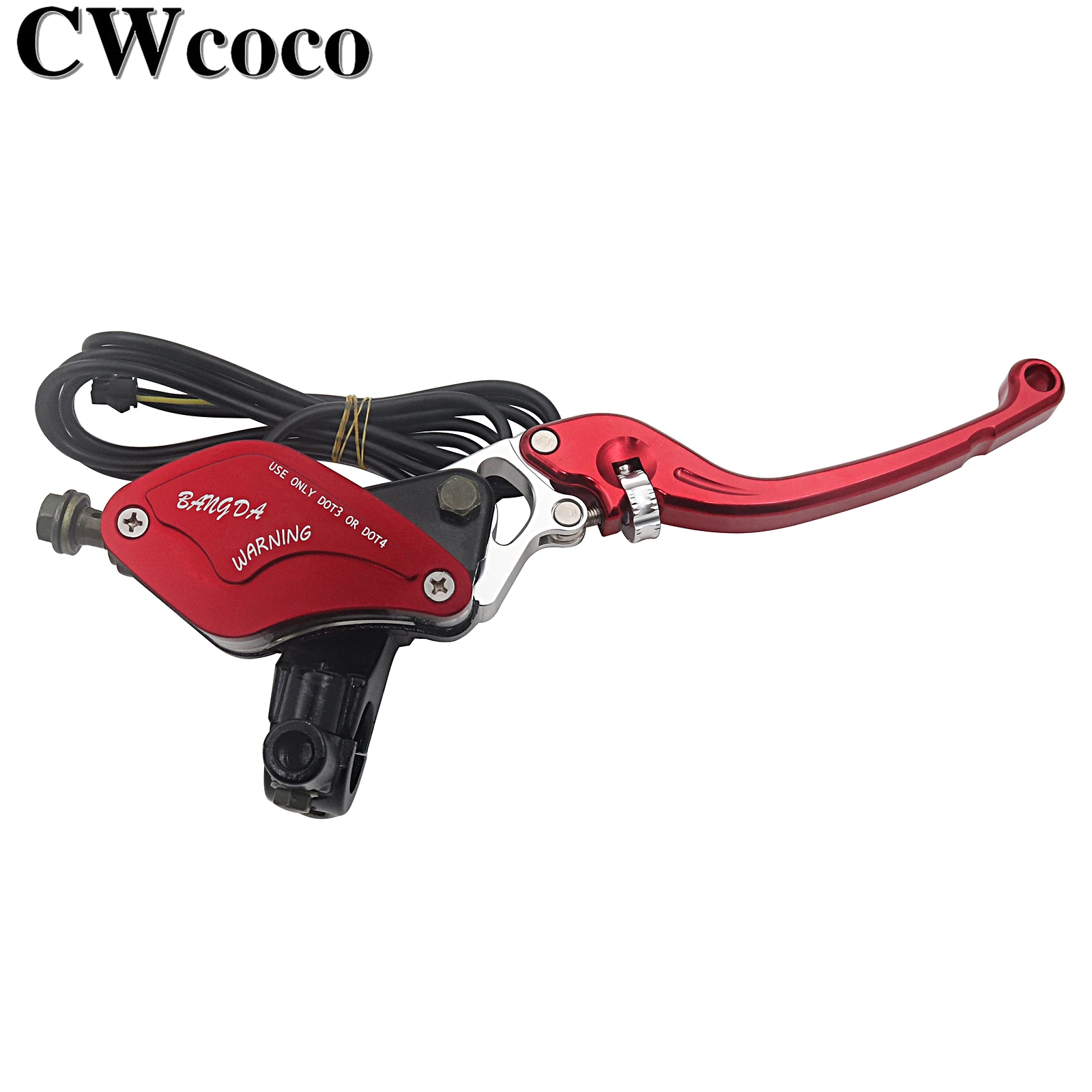 Bomba superior de freno de disco de vehículo eléctrico M10 con bomba hidráulica, palanca de manija de freno para piezas 