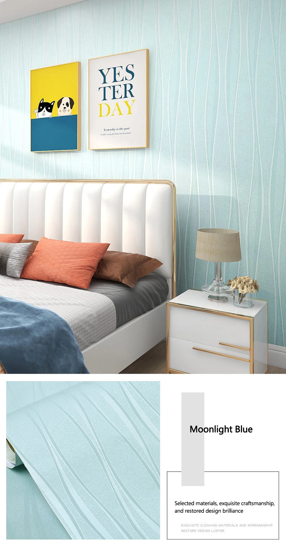 Selbstklebende Tapete, wasserdicht, feuchtigkeitsbeständig, für Schlafzimmer, Wohnzimmer, Dekoration, Tapeten, Zimmer, Schlafsaal, Renovierung, Tapeten – Detail 33