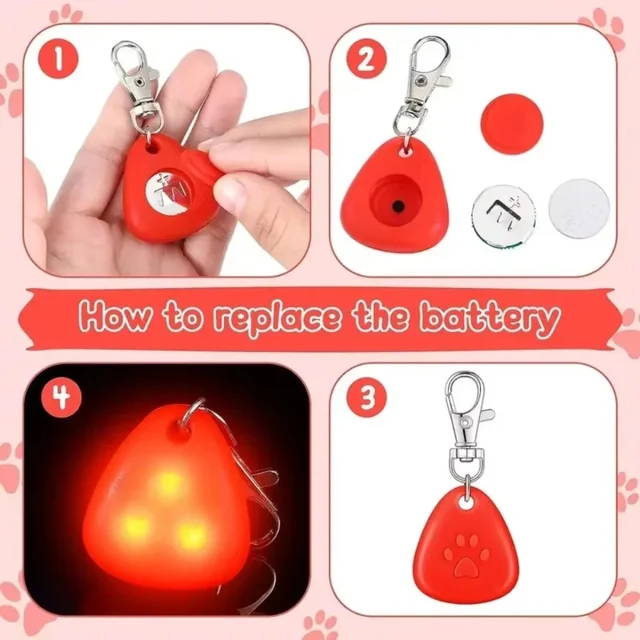 LED Pet Pendant Collar Waterproof Dog Collar Light for Outdoor Walking Safety Silicone LED Dog Collar 4