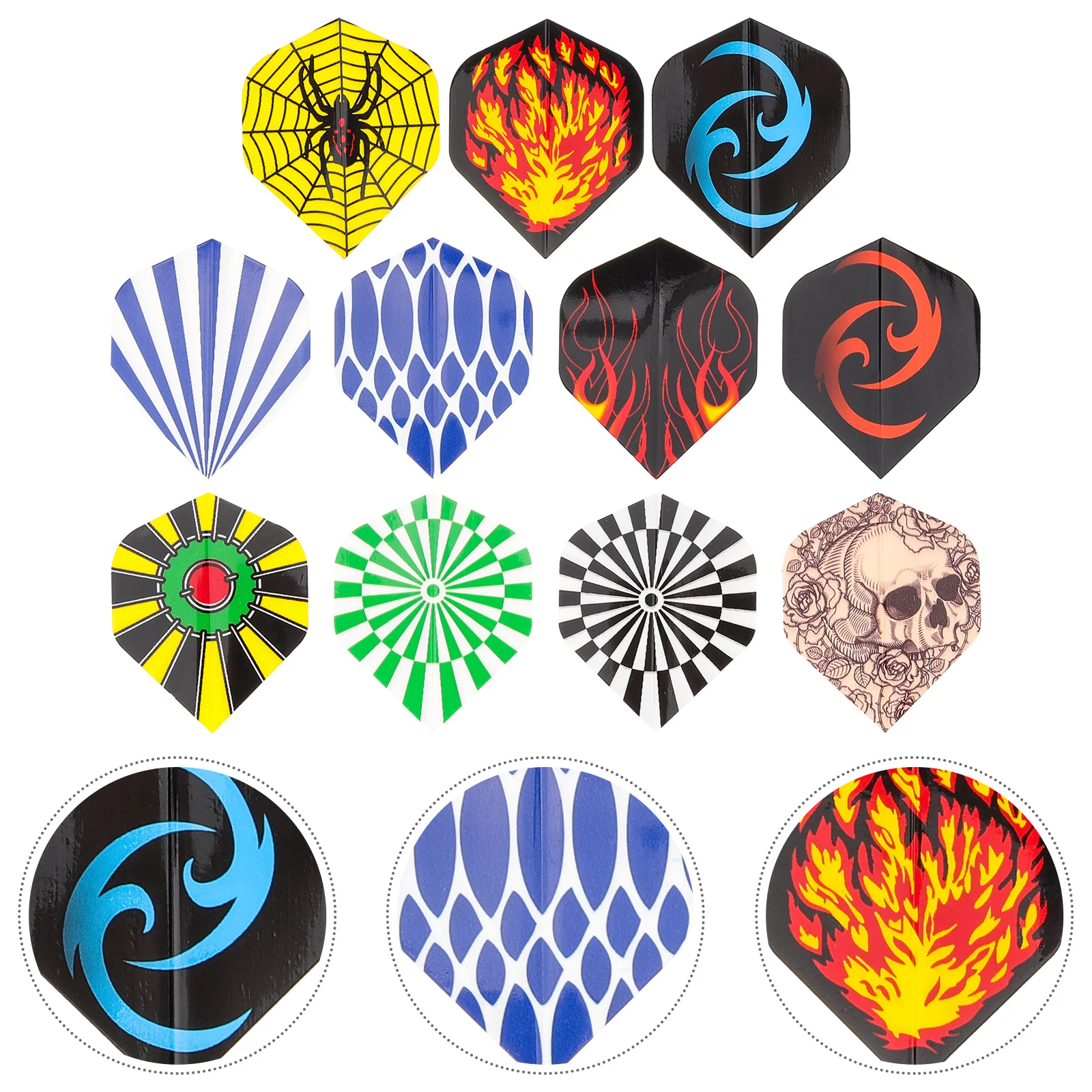 

Decorative Dart Flights Creative Dart Tails Replaceable Plastic Shaft Pole Leaves Dart Flights
