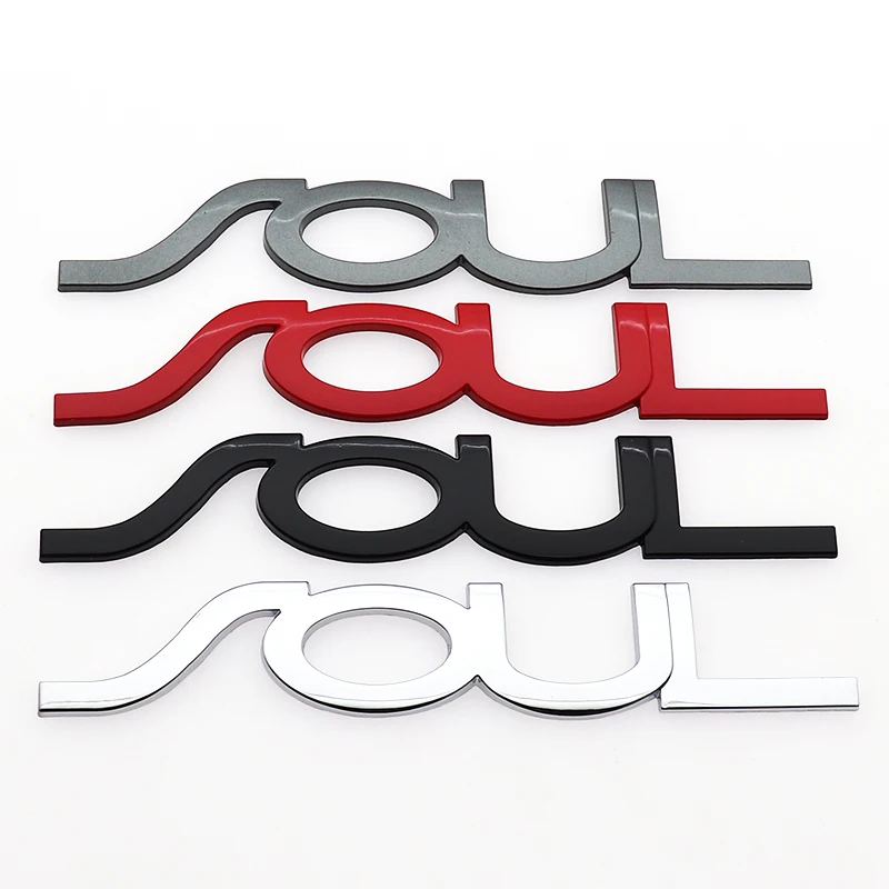 Lot De 2 Autocollants 3D Pour Voiture - Lettre Rouge Chromée - 7.5x2 Cm - Décoration Arrière Ou Latérale