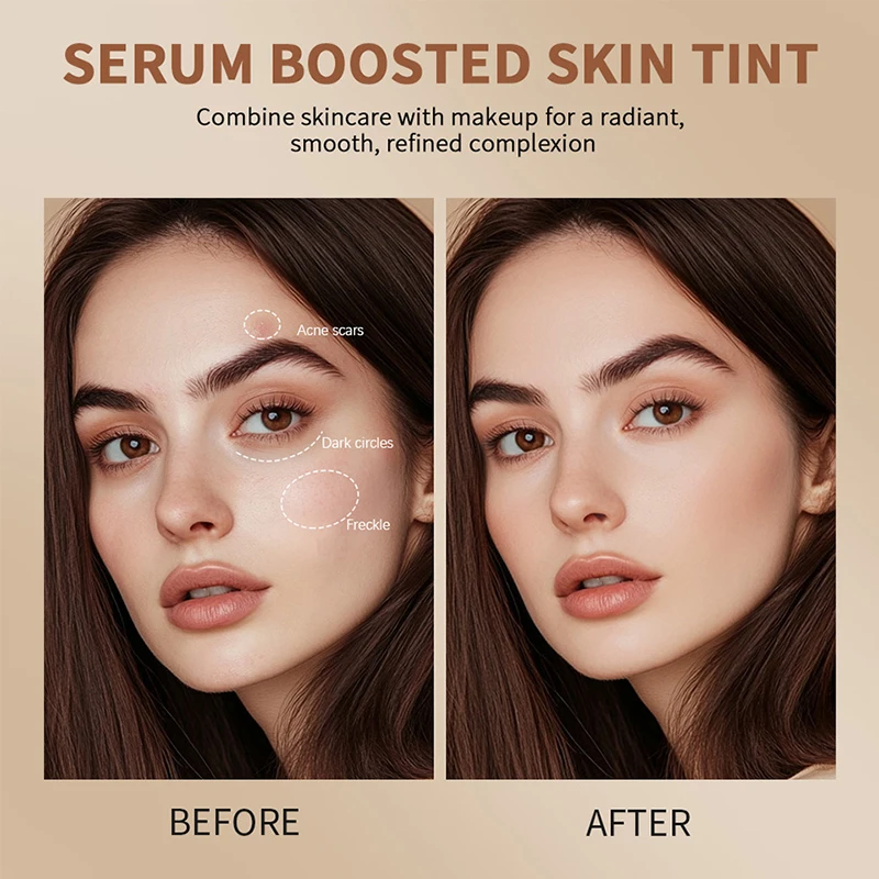 Stick Foundation Balm Serum Boosted Skin Tint Foundation Stick Smooth Plumper Hight Coverage New