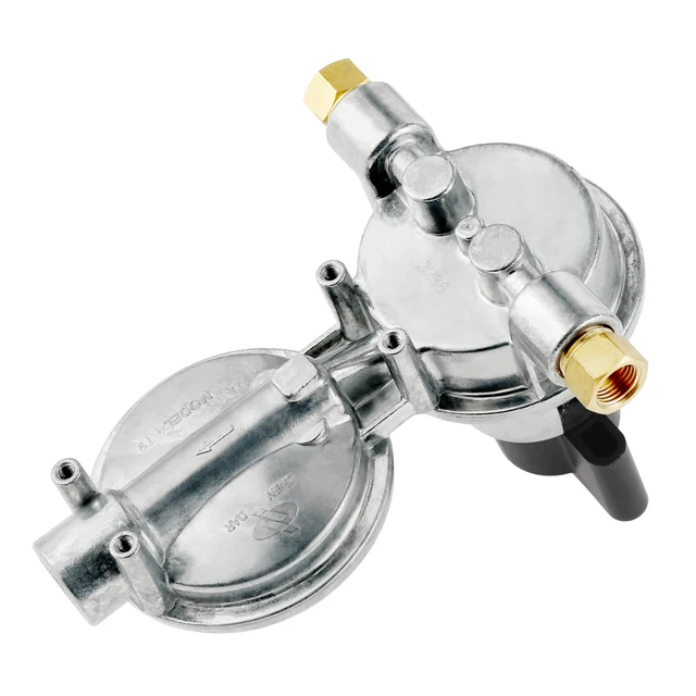 Kettős Színpadi Automatikus Szabályozó Rv Gas Propane 2 Tartály Lp Auto Átváltó Kapcsoló 1/4 "Sae Bemeneti 3/8" Npt Outlet Kiadó Henger - Image 6