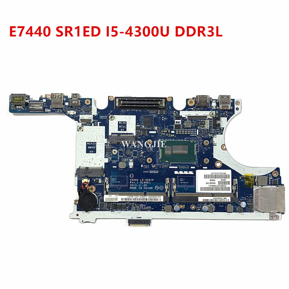 

Материнская плата для ноутбука Dell Latitude E7440, модель LA-9591P SR1ED, модель 0309DP, модель 309DP, 100% рабочий