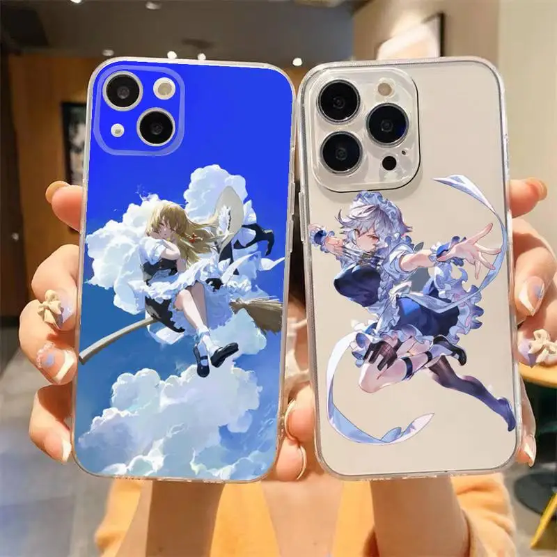 

Touhou FanArt Cute Girl Phone Case For iPhone,11,12,Mini,13,14,15,Pro,XS,Max,X,8,7,6s,Plus,5,SE,XR Transparent Shell