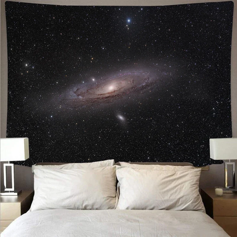 Galaxy Star Tapestry Large Star Wall Cloth Psychedelic Wall Hanging Print Art Beach Towel Tapestry