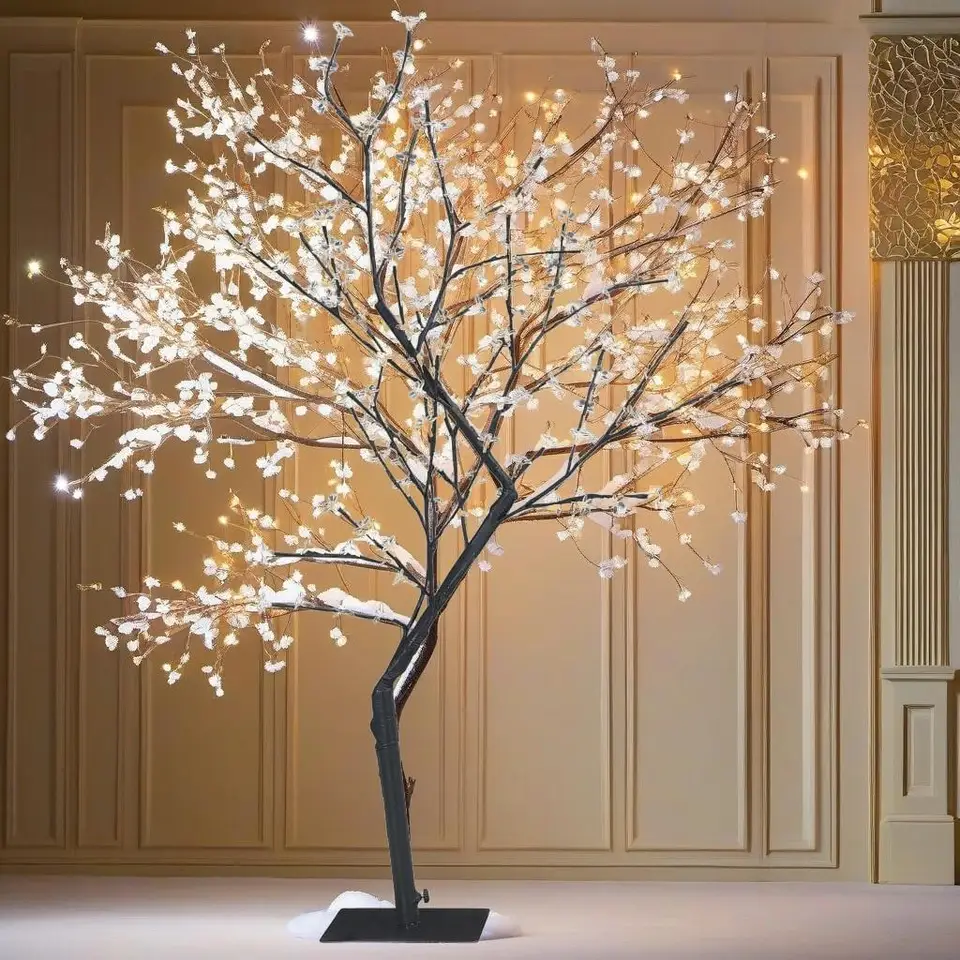 4ft Cherry Blossom Christmas Tree with 128 LEDs