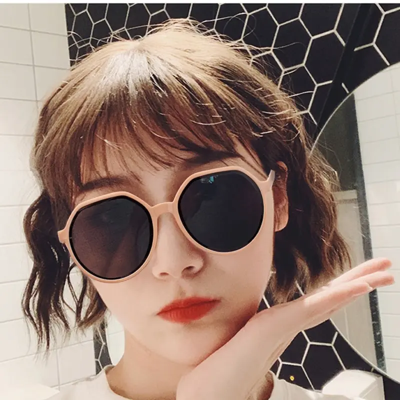 New Fashion Round Sunglasses Women Brand Designer Sun Glasses Female Ins Popular Colorful Eyewear