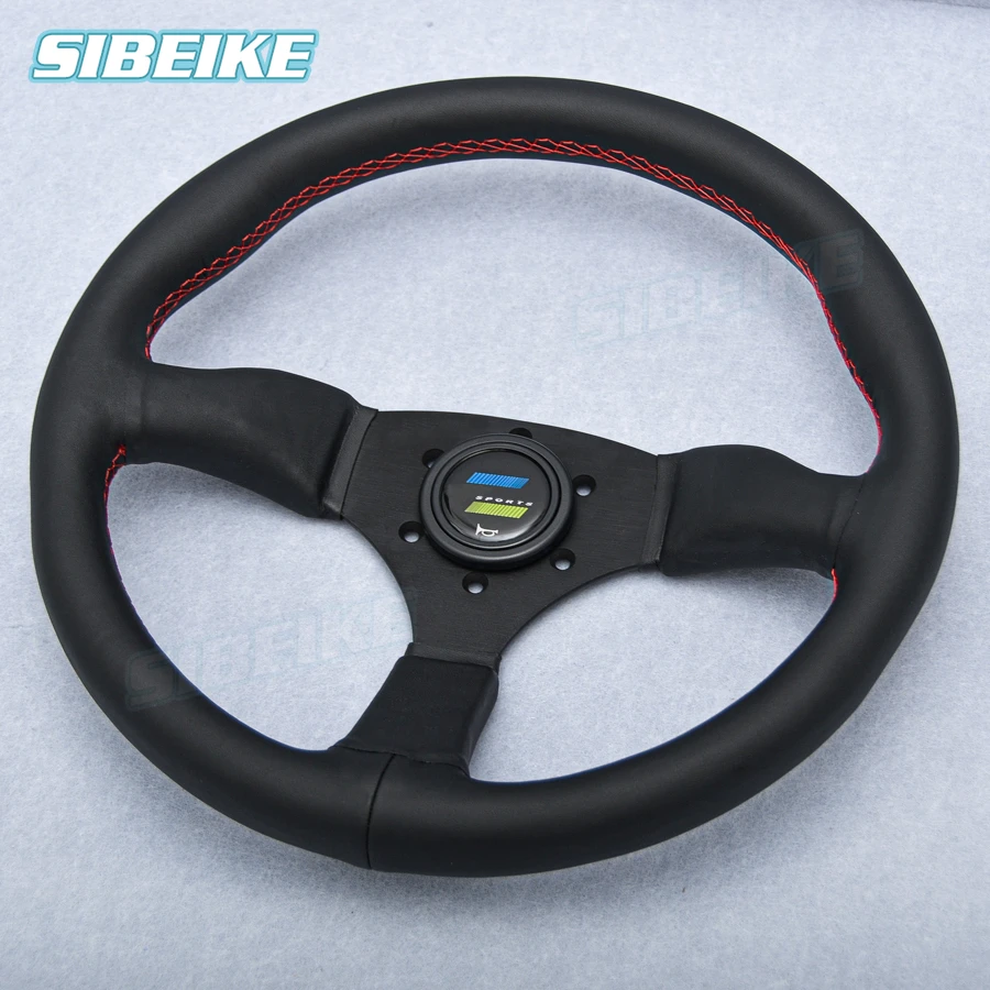 TMI アメリカ製 GT 14インチ ステアリングホイール レザーハーフラップ