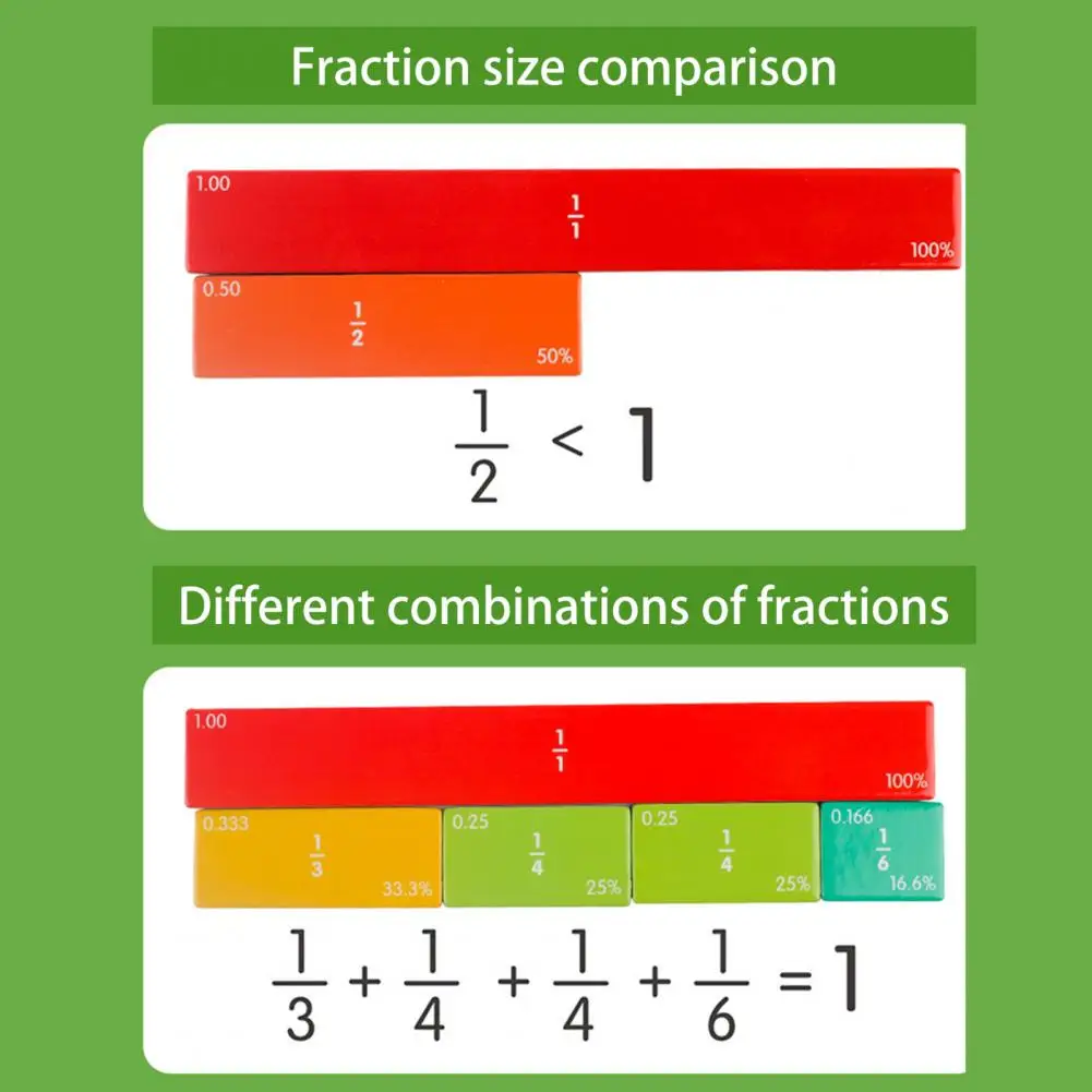 كتاب الكسور المغناطيسي التعليمي - الصورة 2