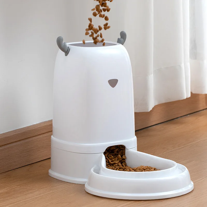 

OUZEY-Large Capacity Automatic Pet Feeder for Cats and Dog, Water Dispenser, Double Cat Drinker, Food Bowl, Pet Products, 3.8L