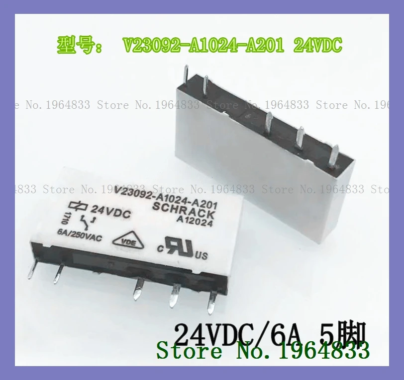

V23092-A1024-A201 24VDC/6A DIP-5