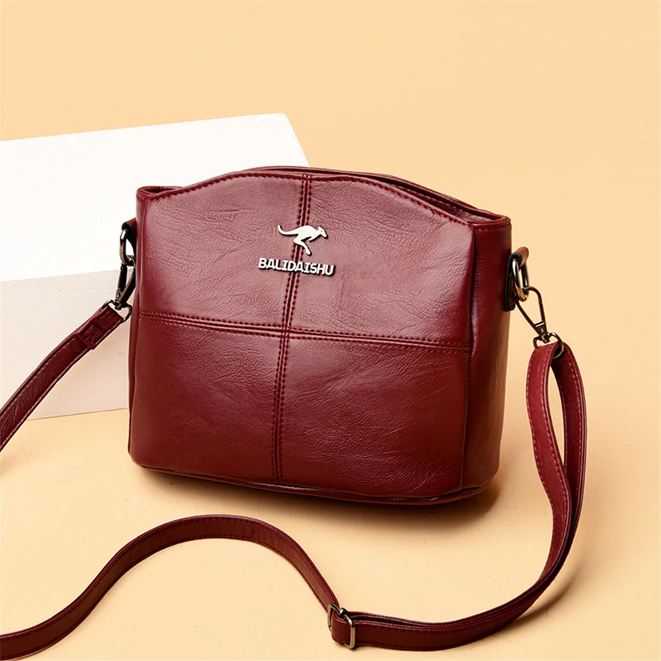 Leather Crossbody Bag Women Small Shoulder Messenger Bags