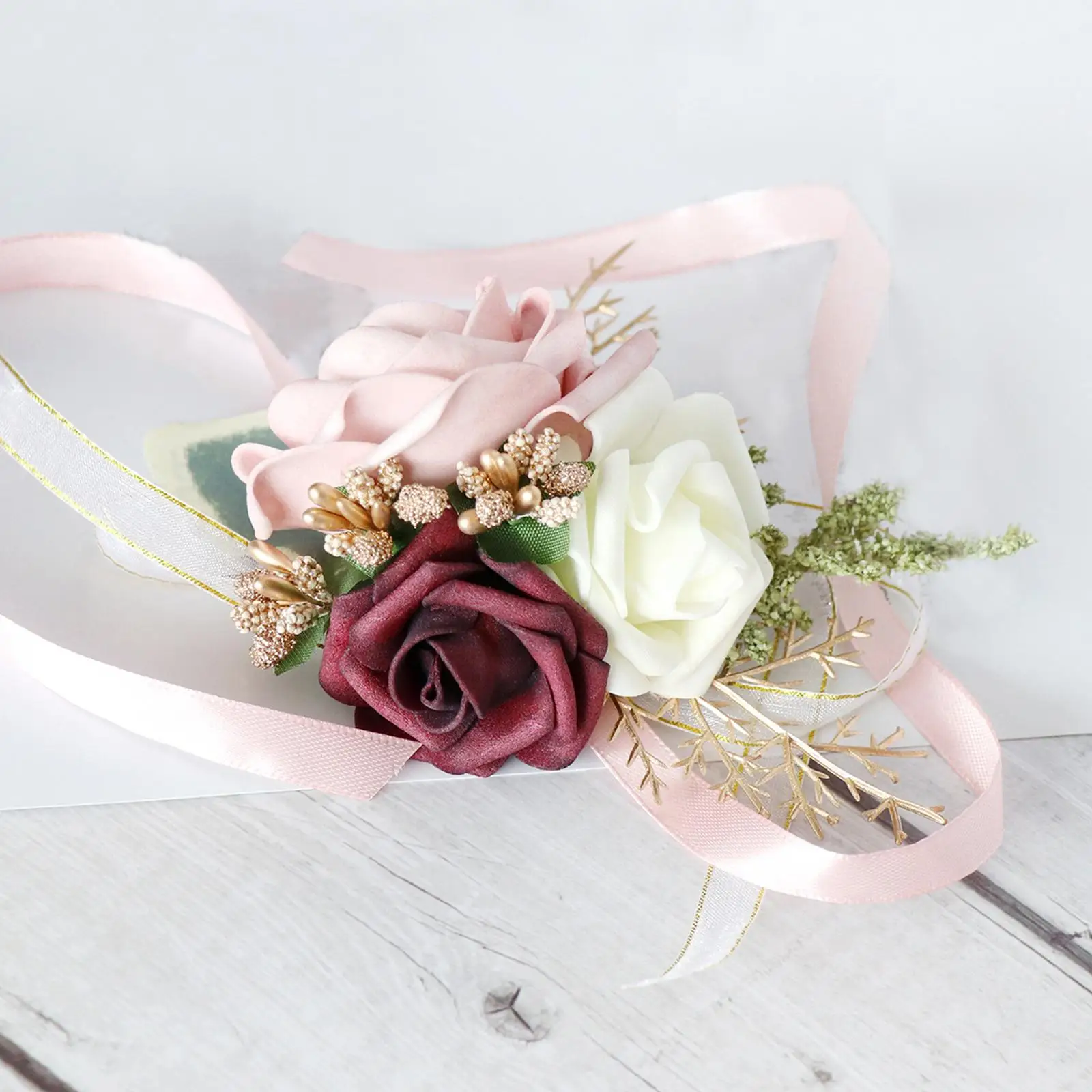 Fall Colors Wedding Wrist Corsage| Wedding Flowers| Fresh Flowers| Earle's  Wedding| Custom Designs| Colorado Weddings| Corsage| Loveland Flowers