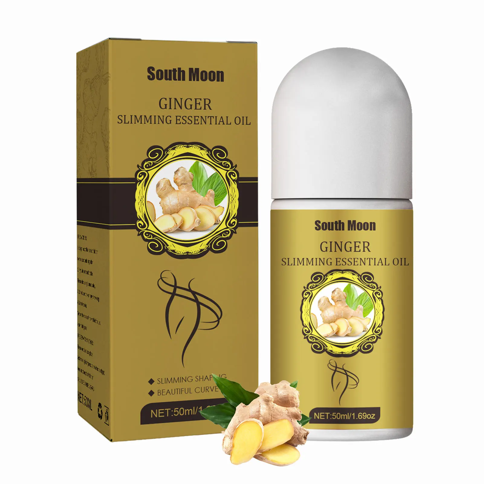 Ginger Roller Drainage Essential Oil Belly Drainage Ginger Oil Slimming