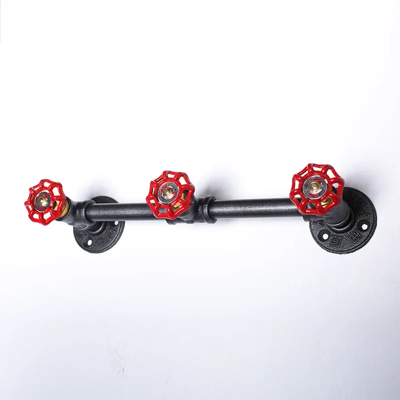 Loft Industrial Pipe Clothing Rack-Fengshui Hat Rack, Urban Chic Iron Porch Hook, Garment Hanger Decoration, Home Organizer