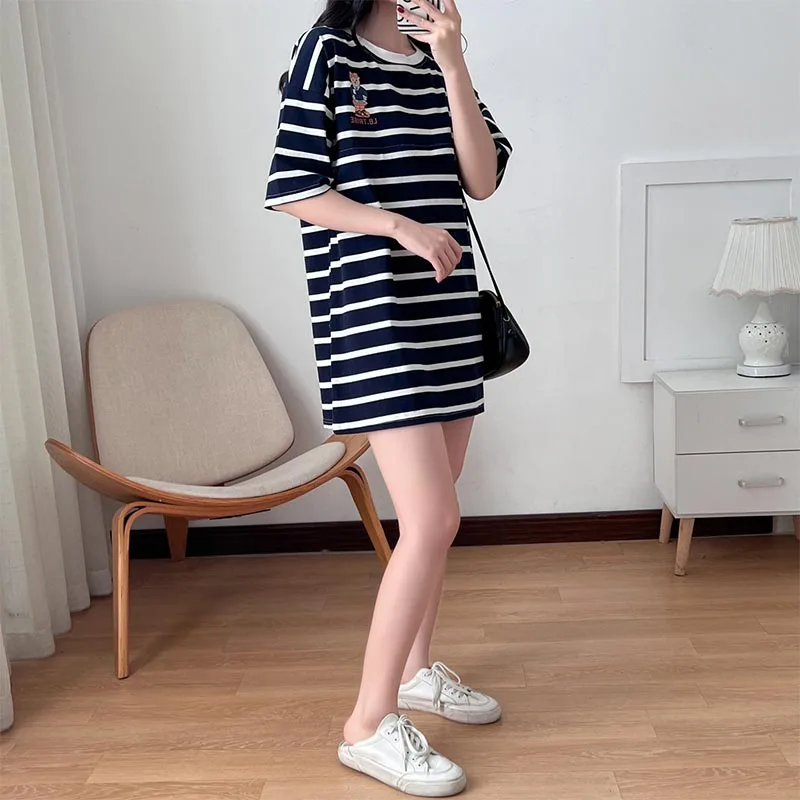 2024 Summer Maternity T Shirt Casual Breastfeeding Clothes Nursing Horizontal Zipper Lactation Top Soft Cotton Plus Size L-3XL 4