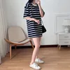 2024 Summer Maternity T Shirt Casual Breastfeeding Clothes Nursing Horizontal Zipper Lactation Top Soft Cotton Plus Size L-3XL 4