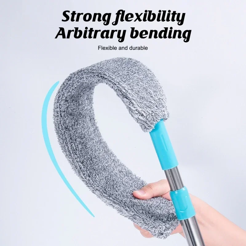 Telescopic Duster Brush Household Long Handle Mop Blinds Dust Removal Microfibre Brushes Home Clean
