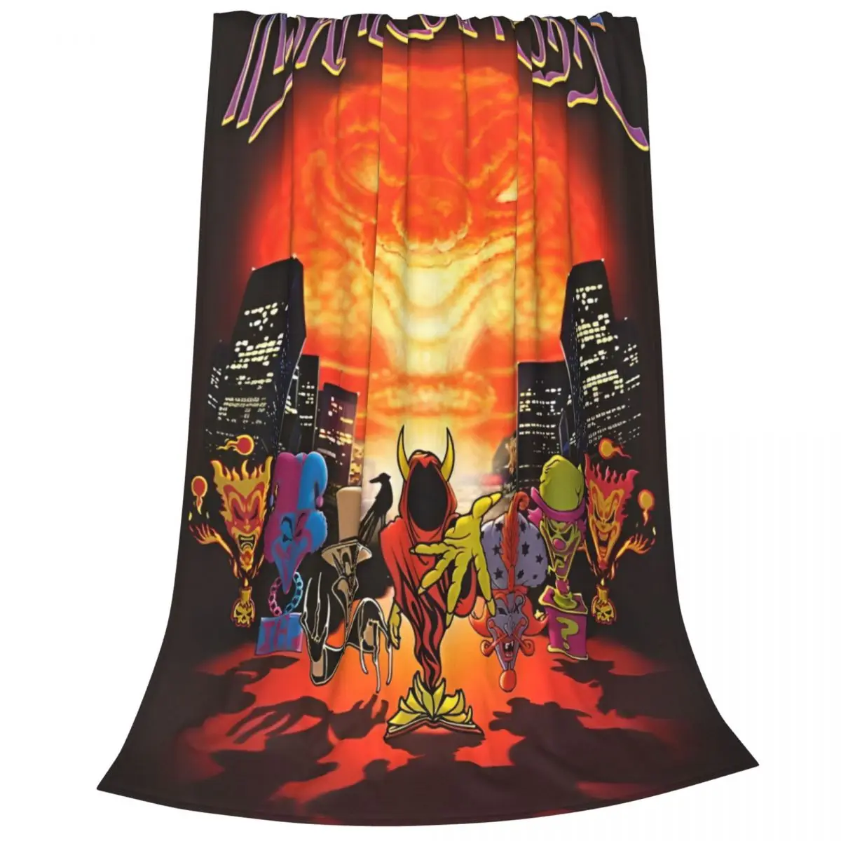 Insane Clown Posse ICP Wool Blankets Horrorcore Funny Throw Blankets for Home Plush Thin Quilt 4