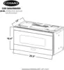 3016ORM1SS 30 in Over the Range Microwave Oven with 1.6 cu. ft. Capacity 5