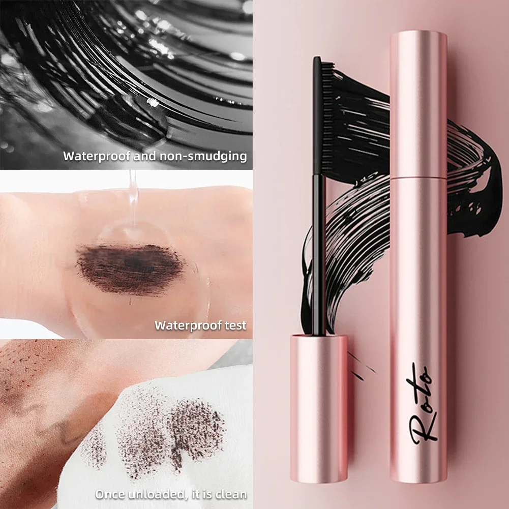 Black Waterproof Mascara For Lengthening And Volume Lashes_voghion.com