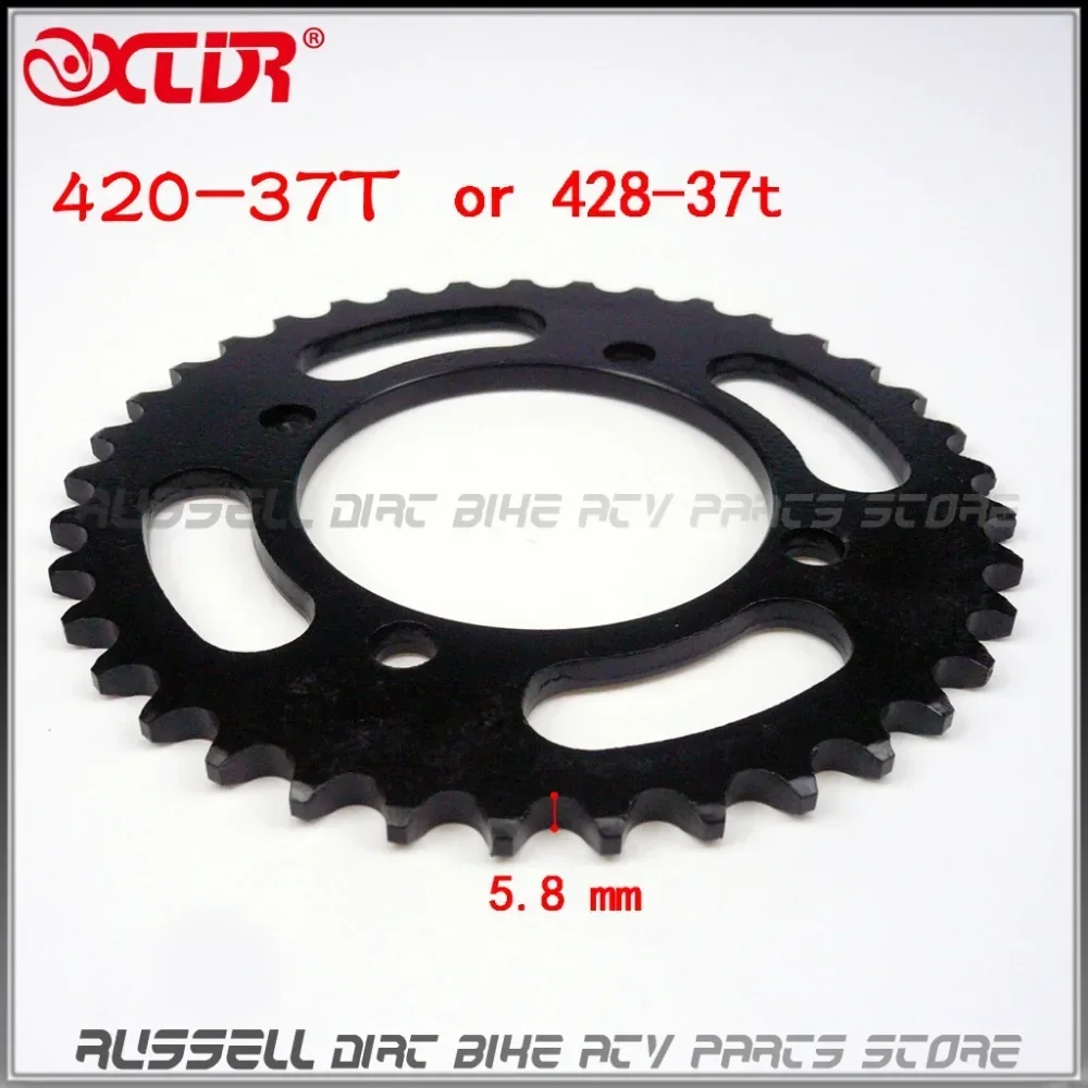 Universal Drive chain Sprocket Gear 420 428 37 T Tooth for Dirt Pit Bike Off Road Accessories Parts 50cc-125cc