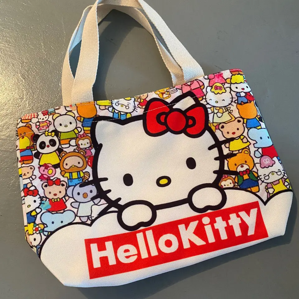 Hello kitty black Transparent Printing Tote Bag Large Capacity Storage  Makeup Mummy Bag Bathing Swimming Gym Bag for women - AliExpress