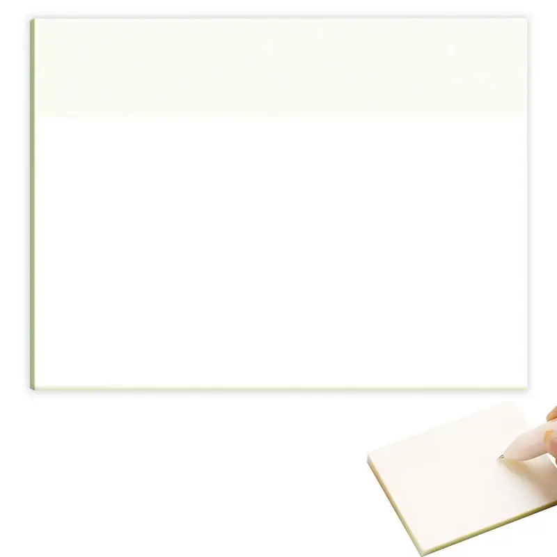 

Clear Sticky Notes 50 Sheets Self-Adhesive Clear Sticky Notes Self-Adhesive Translucent Note Pads School Stationery Office