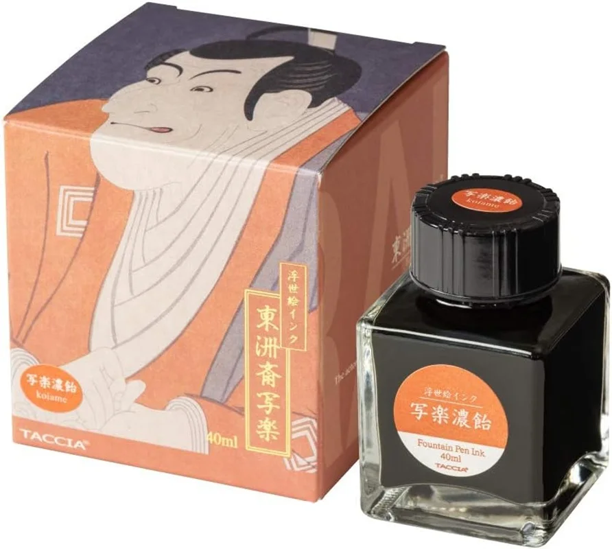 TACCIA TFPI 만년필 잉크, 수성 염료, 우키요에 잉크, 토슈사이 샤라쿠 40ml (1팩)